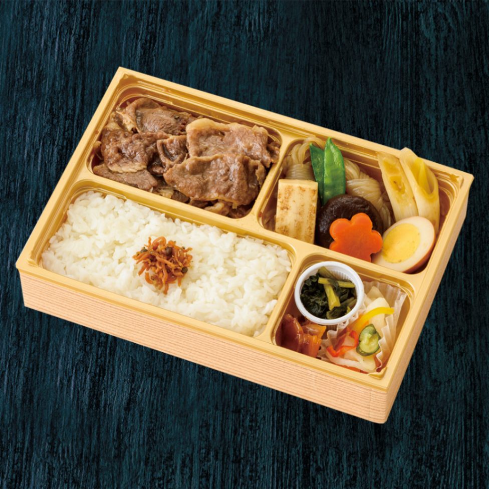 高級すき焼き弁当。黒毛和牛を使用した弁当