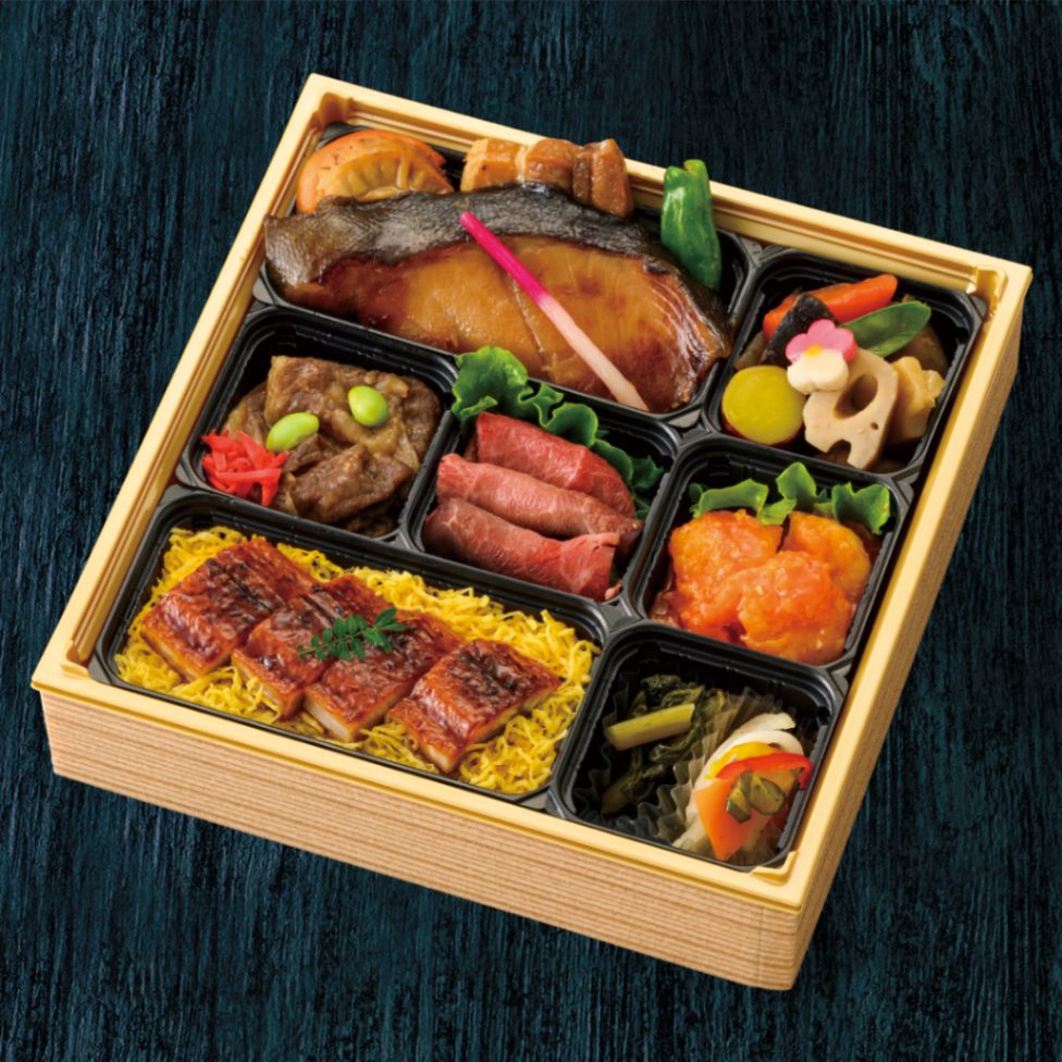 天草産 黒毛和牛と鹿児島産うなぎ プレミアム御膳〈A〉の画像